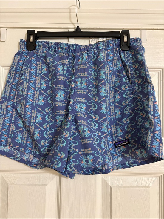 Patagonia Pants - Patagonia Blue Multi-Pattern Athletic Shorts